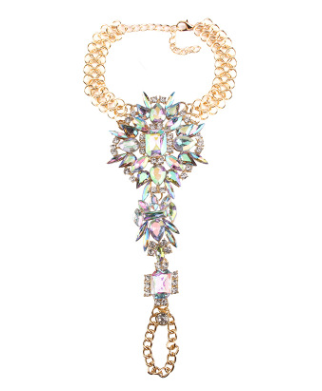 Fashion Diamond Long Anklet Personality Ladies Foot Pendant
