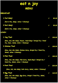 Eat N Joy menu 1