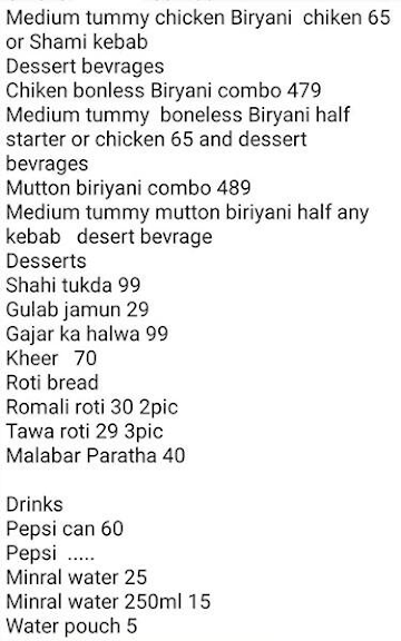 Biryani By Chawla menu 