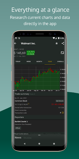 Screenshot Trader Radar - Insider Trade N