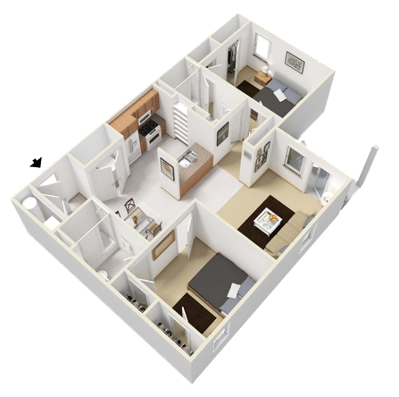 Rendered Brunswick Floorplan Diagram