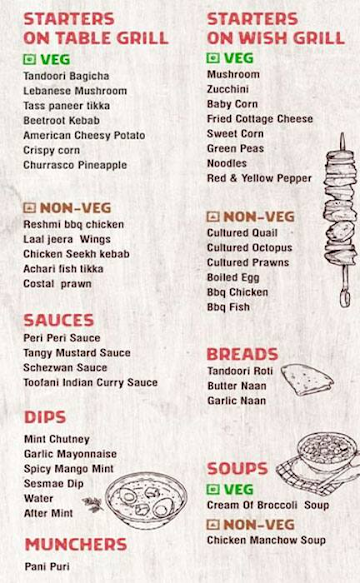 AB's - Absolute Barbecues menu 