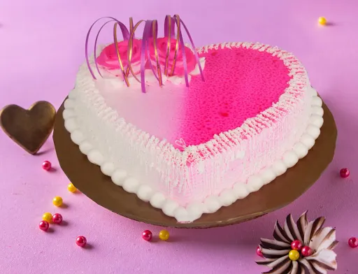 Strawberry Heart Cake