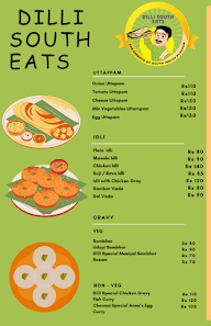 Dilli South Eats menu 2