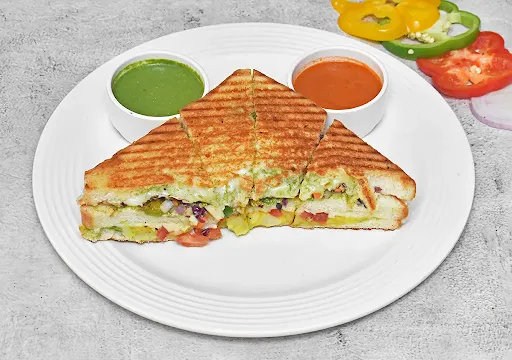 Veg Cheese Grilled Sandwich [Jumbo Triple Taker]