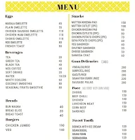 Cafe Poee menu 1