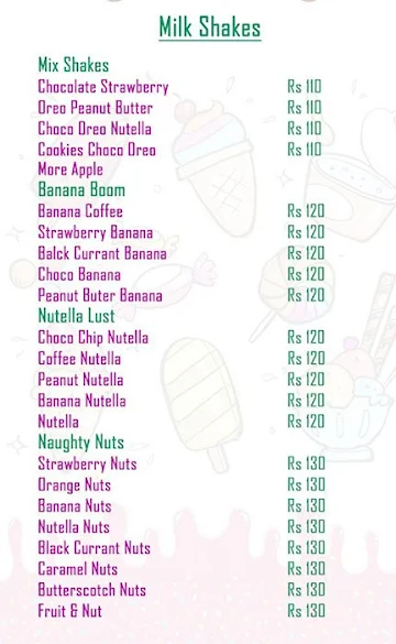 Cremor Ice Cream Parlour Secunderabad menu 