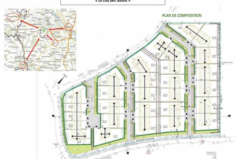  Vente Terrain à bâtir - 560m² à Ons-en-Bray (60650) 