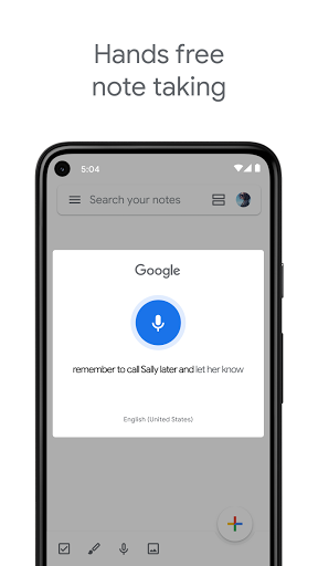 Screenshot Google Keep - Notes and Lists