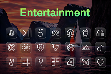 Opal Glass Icon - Pro Pack android app screen screenshot