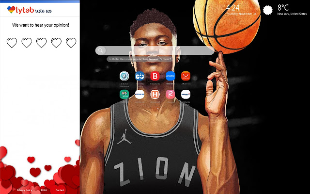 Zion Williamson NBA Wallpaper HD New Tab