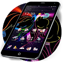 ダウンロード Black Neon Unicorn Theme をインストールする 最新 APK ダウンローダ