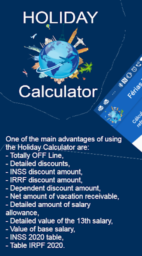 Holiday calculator INSS IRPF Abono 13º Salário BR