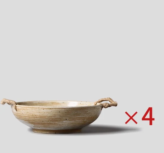 Cuenco de arroz estilo japonés, cerámica gruesa, ideal para uso doméstico, fideos y sopa, disfrute de sus comidas.