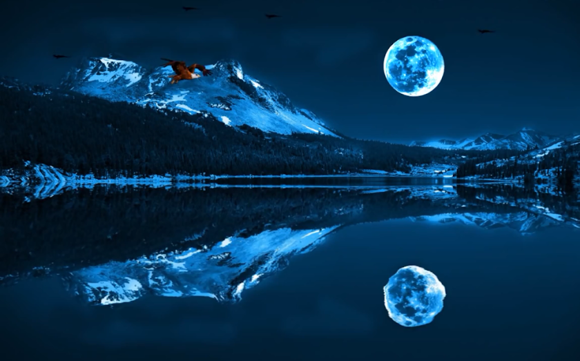 Blue Moon Live Wallpaper Screen 2