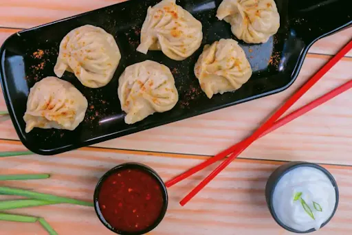 Chicken Tikka Steamed Momos [6 Pieces]