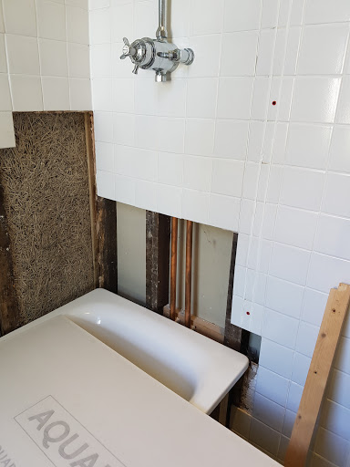 Used aqua panels to make shower waterproof 
