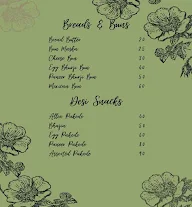 The Baggicha Cafe menu 1