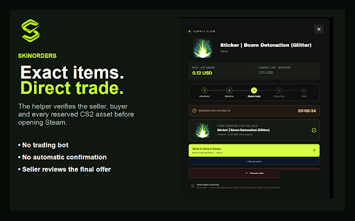 SkinOrders Trade Helper screenshot 1