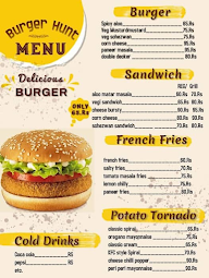 Burger Hunt menu 1