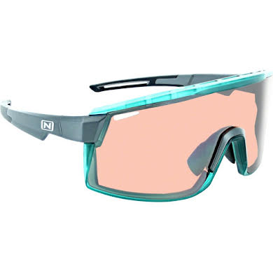 Optic Nerve Fixie Max Sunglasses - Matte Aluminum, Crystal Turquoise Lens Rim, Copper Lens with Silver Flash