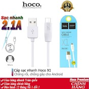 Cáp Sạc Nhanh Hoco X1 Chống Rối Cho Micro Dây Dài 1M, 2M Cho Smartphone Android