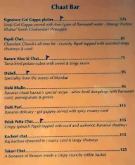 Benaras menu 1