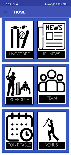 Screenshot Live Score for IPL 2022
