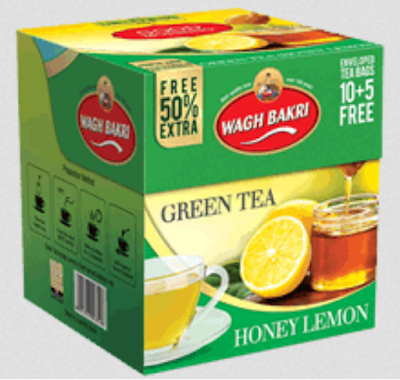 Wagh Bakri Green Tea - Honey Lemon - 50 gm