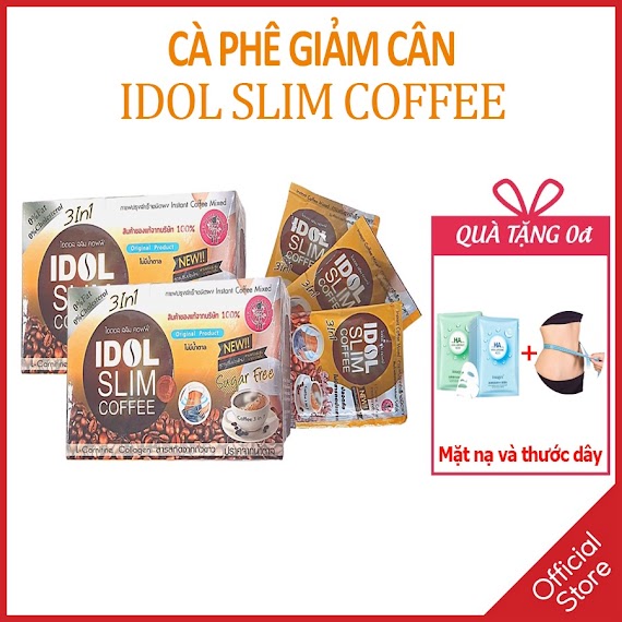 Cà Phê Giảm Cân Idol Slim Thái Lan Detox Giảm Béo Cấp Tốc Nhanh Cafe Không Phải Thuốc Giảm Cân