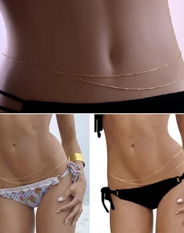 Bikini chaîne de corps asymétrique - 3