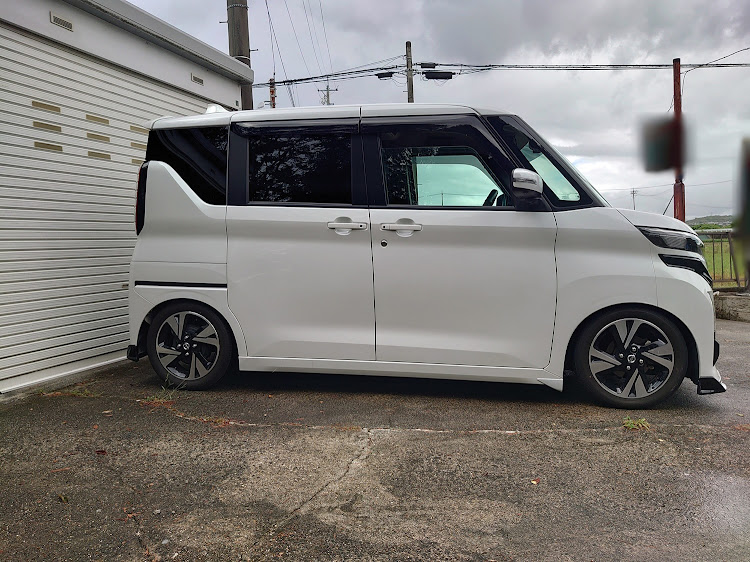 ルークスの車検準備・純正ホイールはいいぞ・アイラインまだまだ届かない！に関するカスタム事例の投稿画像4枚目