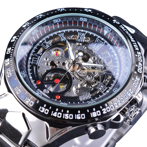 Title 1, Waterproof steel band mechanical watch. Reliabl...