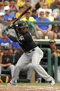 Pittsburgh Pirates second baseman Gift Ngoepe in action this week.