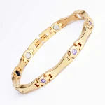 Golden purple diamond