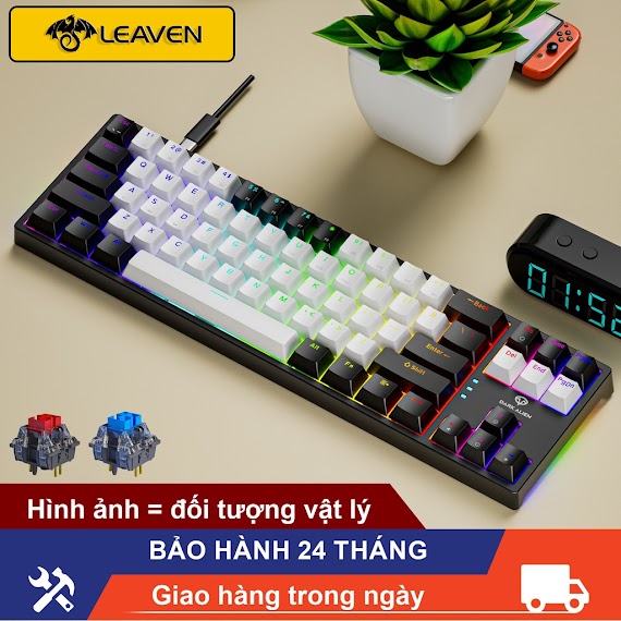 Bàn Phím Máy Tính Rgb Led K620 Leaven Giao Hàng 24 Giờ Bàn Phím Cơ