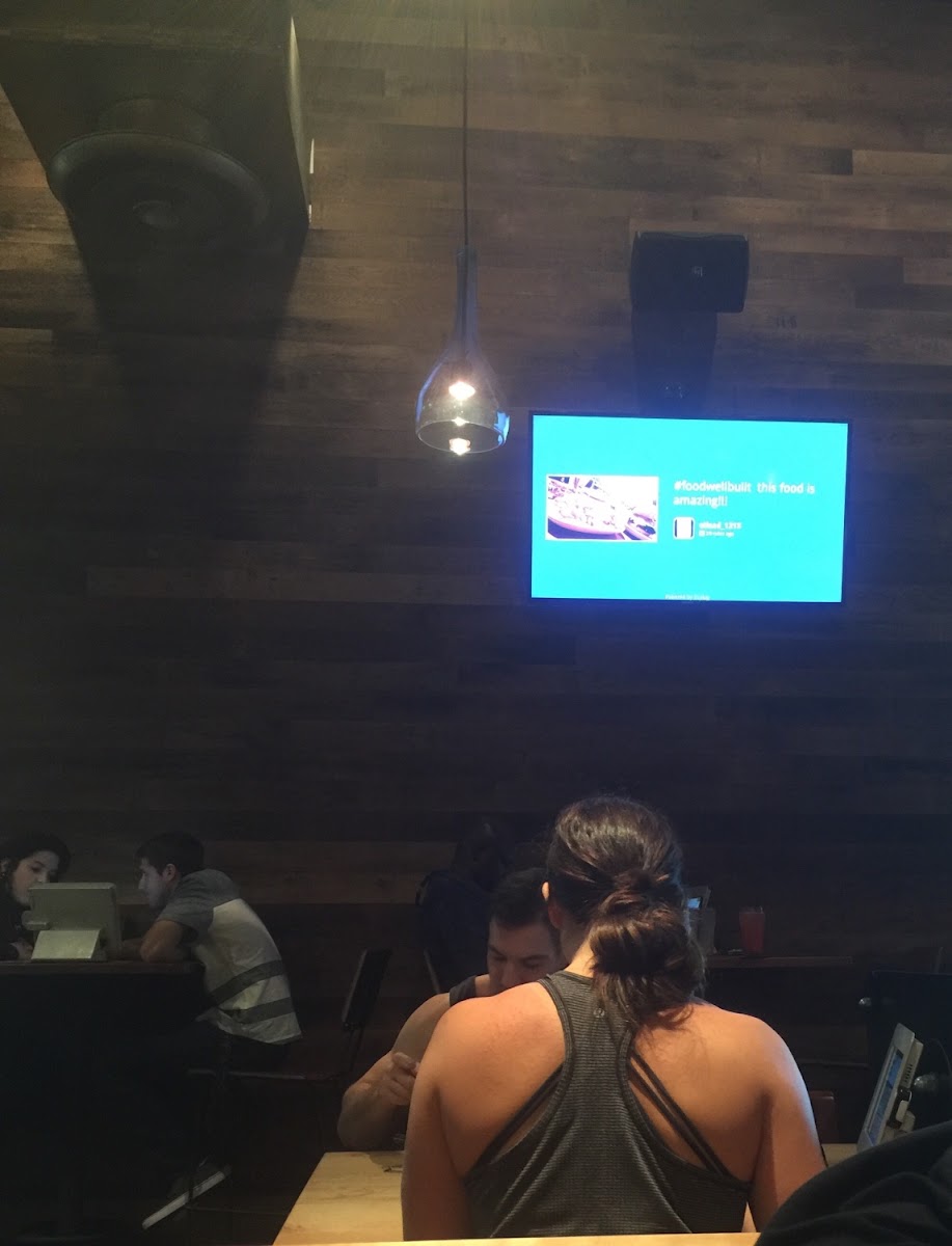 The fun part about the restaurant, you place your order through an iPad which is located at every table. It lets you know if the item is GF, took a lot of pressure out of ordering.  My daughter posted on Instagram & FB & showed up on their mounted tv's. She got a kick out of that, also.