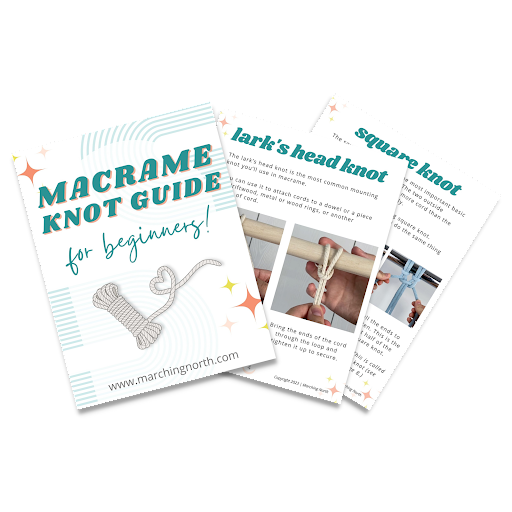 macrame knot guide mockup