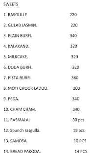 Sandeep Sweets menu 1