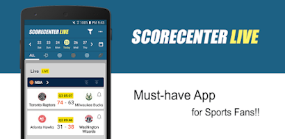 ScoreCenter Live : All sports Screenshot