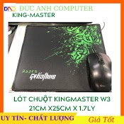 Miếng Lót Chuột Free Ship Lót Chuột Kingmaster W3 (210 X 250 X 1.7 Mm) - Dành Cho Game Thủ