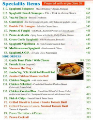 Don Giovanni's menu 1