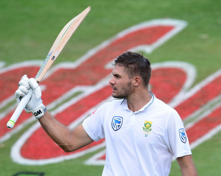 Aiden Markram of the Proteas out for 152 runs during day 1 of the 4th Sunfoil Test match between South Africa and Australia at Bidvest Wanderers Stadium.