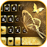 Gold Butterfly Keyboard Backgr icon