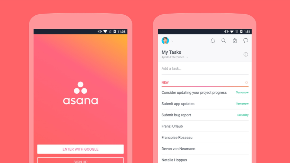 Home Office App Asana