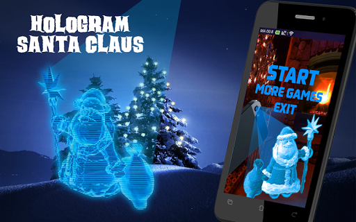 Hologram Santa Claus Ded