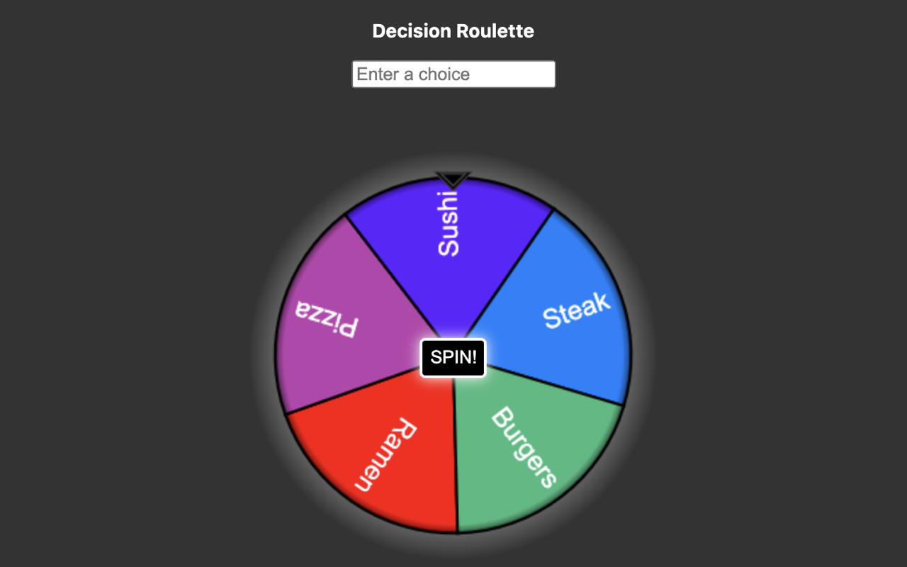 Decision Roulette Preview image 0