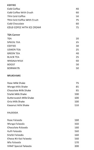 Vc's Virat Pure Veg menu 1