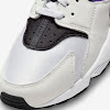 air huarache white / hyper grape / black