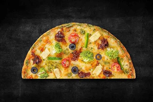Pesto Veg Paradiso Semizza (Half Pizza)(Serves 1)